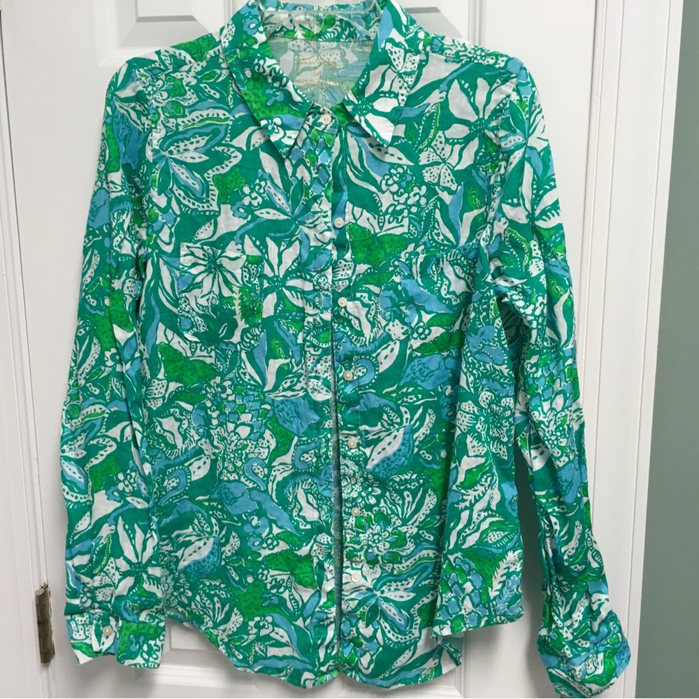 NWOT  Lilly Pulitzer linen blouse